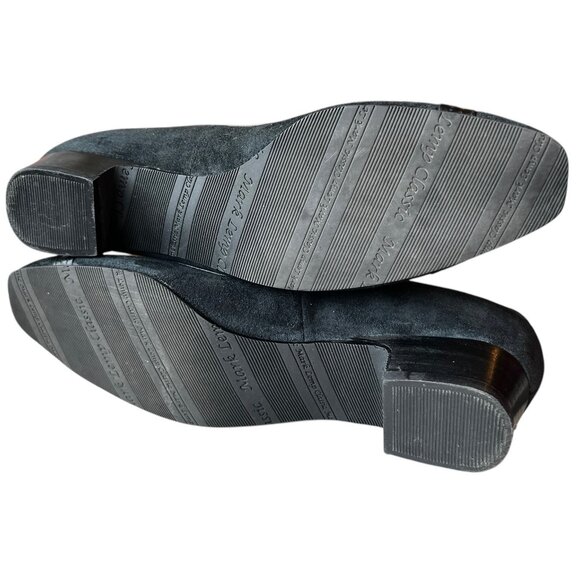 Mark Klemp Classics Womens Black Suede Leather Low-Heel Shoes Size 9N - Picture 6 of 9